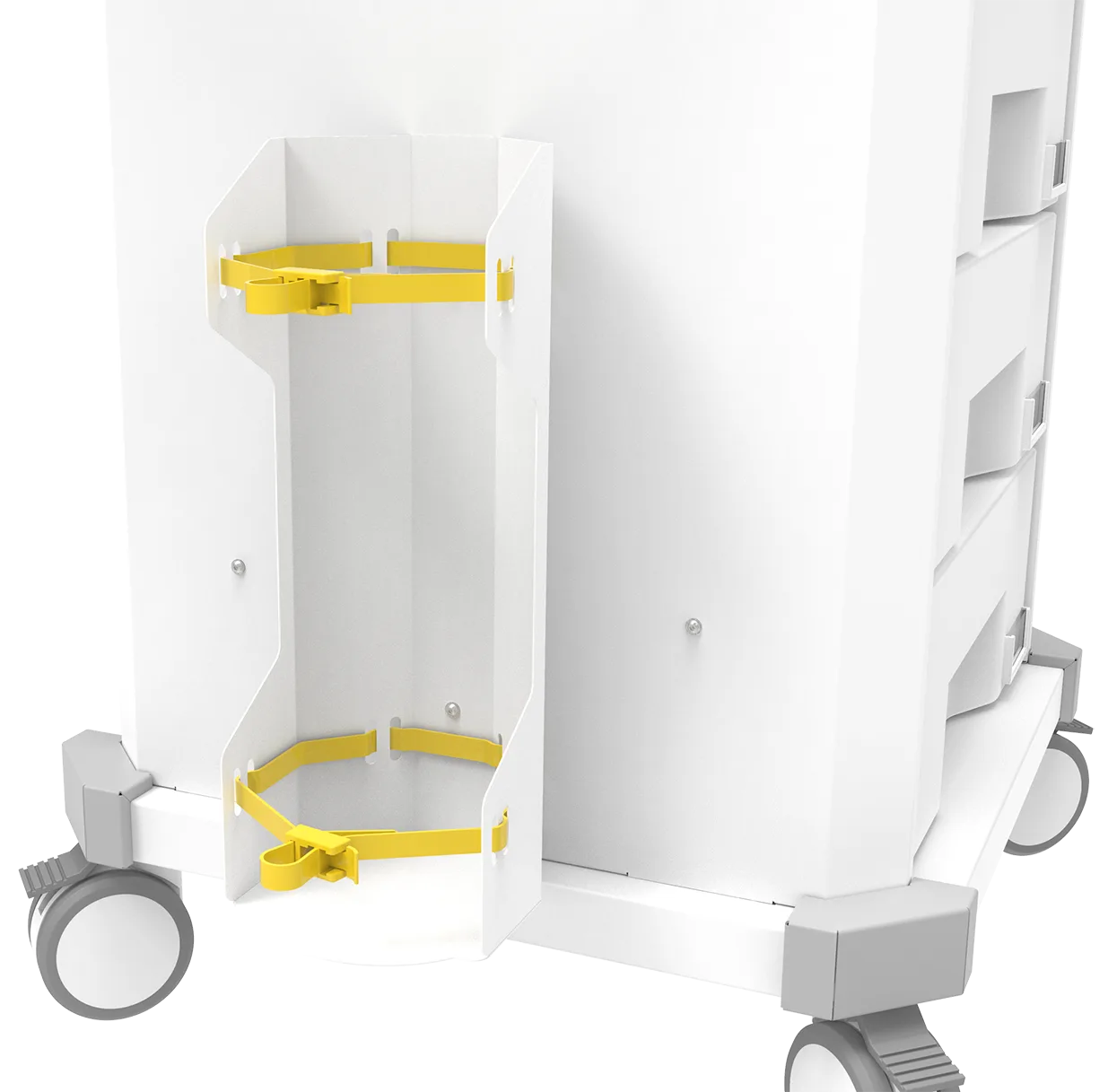 Carrinho de emergência BCT Basic Cart 004 da Udow Tecnologia