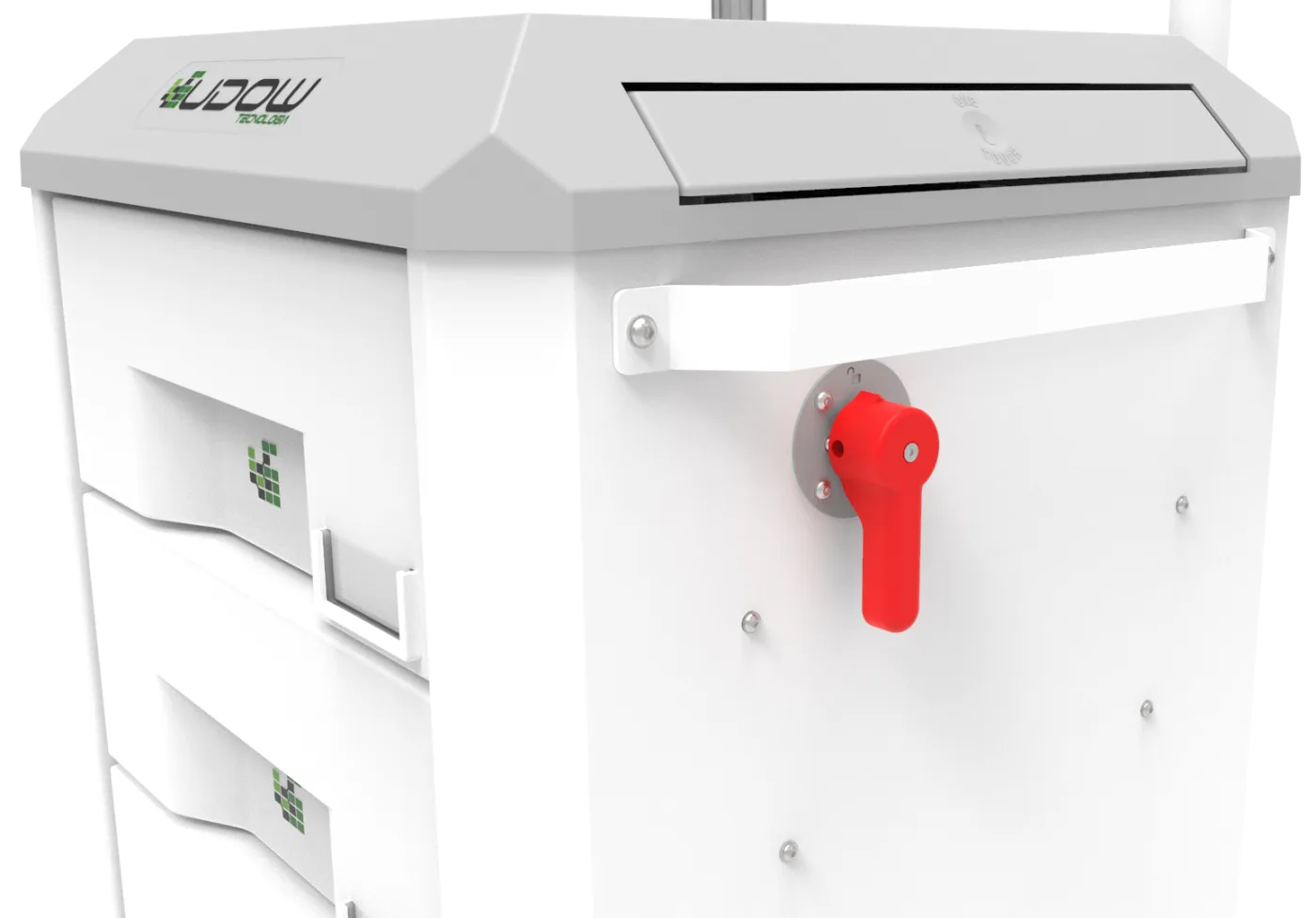Carrinho de emergência BCT Basic Cart 004 da Udow Tecnologia