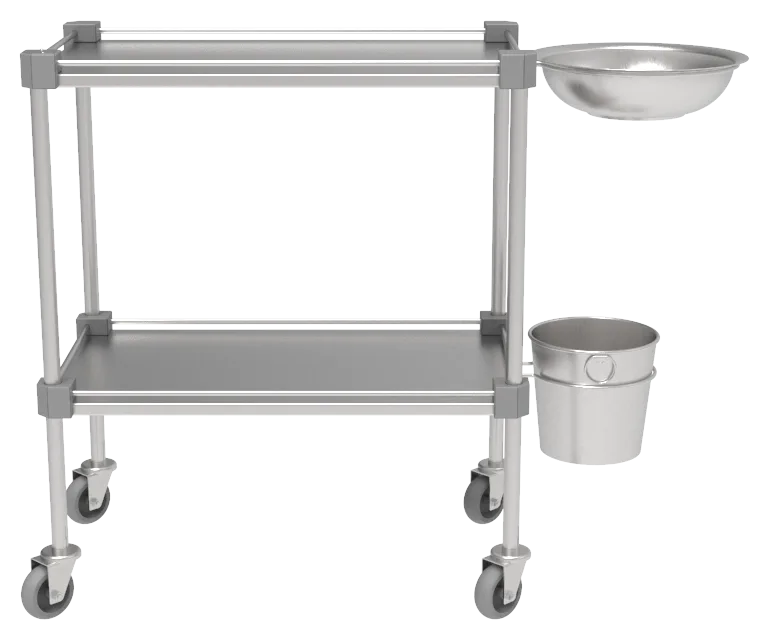 Carrinho de curativo BDC Basic Dressing Cart 001 da Udow Tecnologia