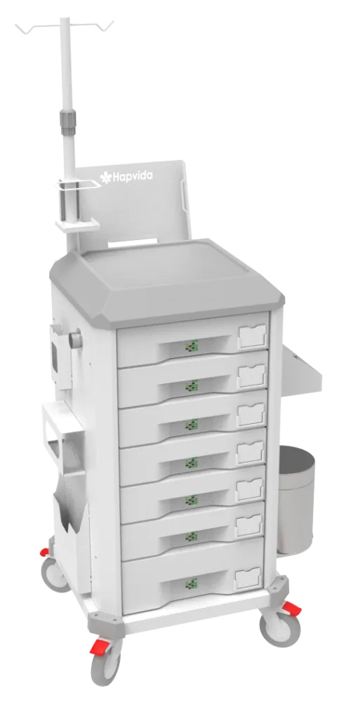 Carrinho beira-leito BDP Basic Dispenser 005 da Udow Tecnologia