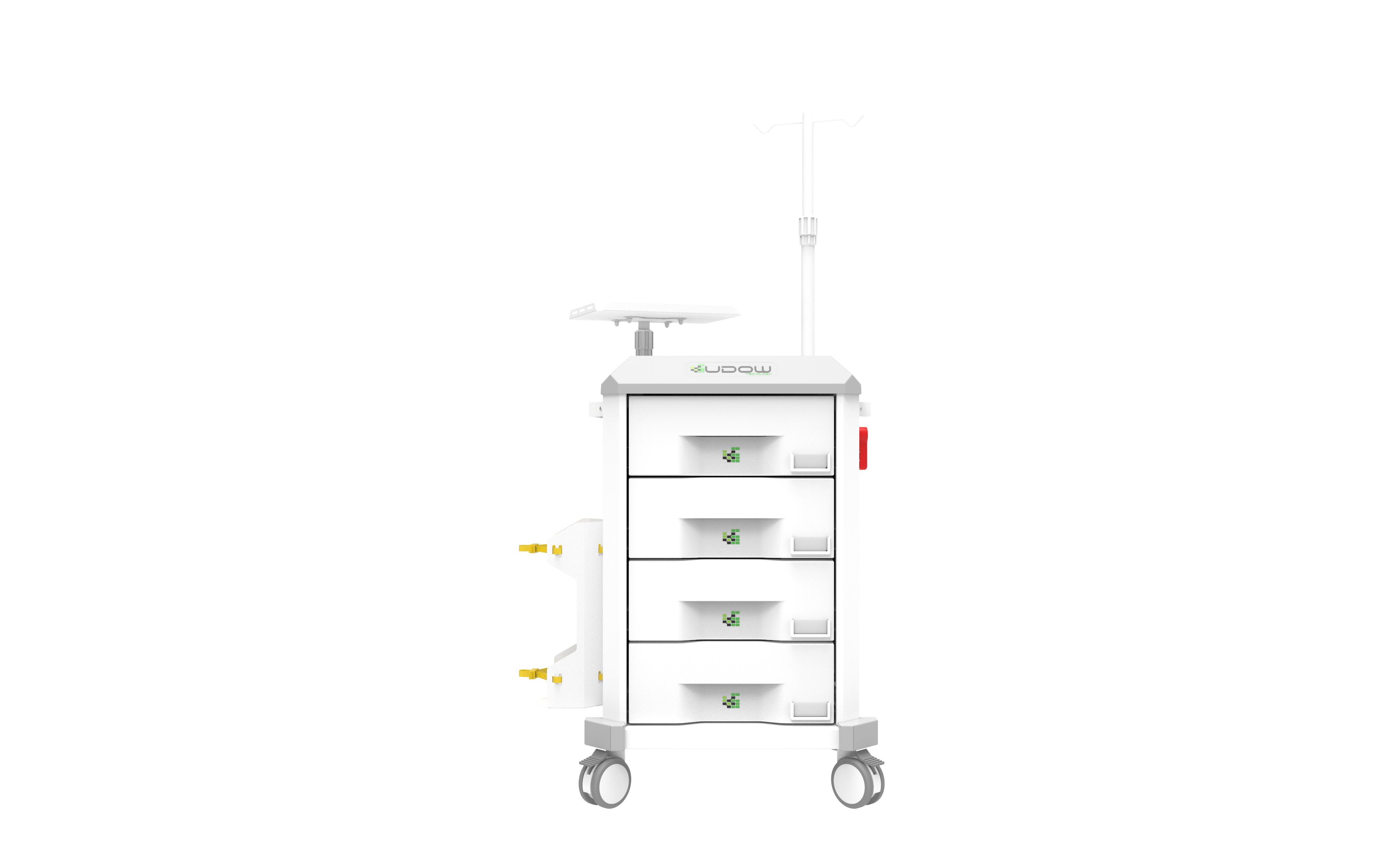 Carrinho de emergência BCT Basic Cart 004 da Udow Tecnologia